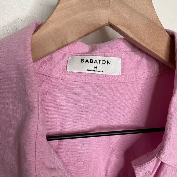 Babaton Linen Blend Button Down Shirt - Picture 3 of 5